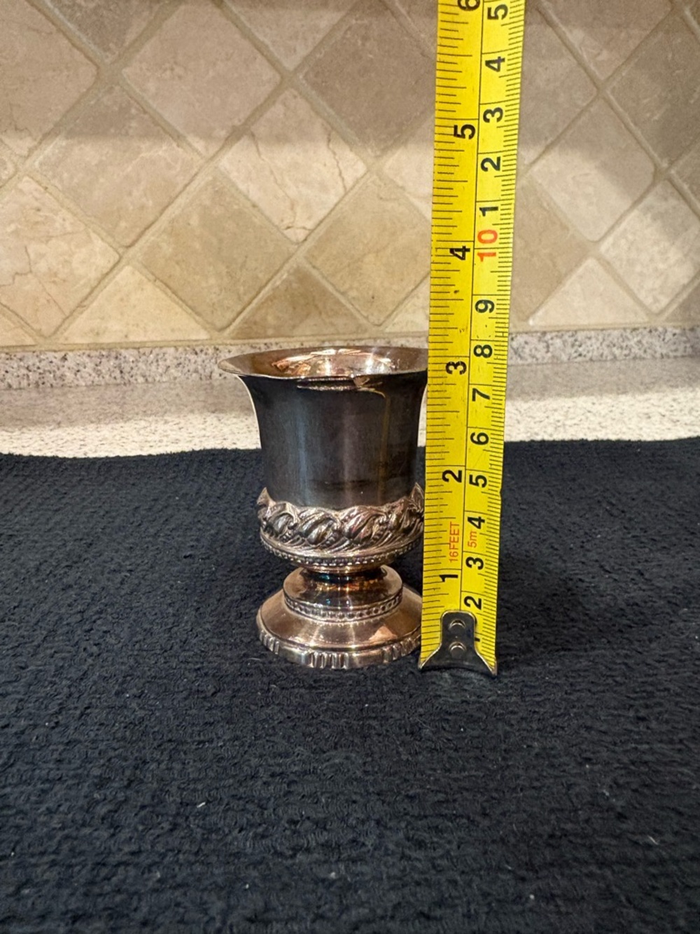 Vintage Ronson Waldorf Silver Plate Cigarette Holder, Vase Or Candle Holder - Picture 3 of 8